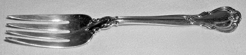 Scarce GORHAM STERLING CHANTILLY *SOLID SERVING FORK 8 1/2" NO mono Excl 77.1 Gr Cover