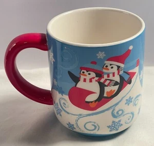4 Stück Weihnachten Pinguin Becher Set aus Schweizer Kolonie Top Zustand - Bild 1 von 6