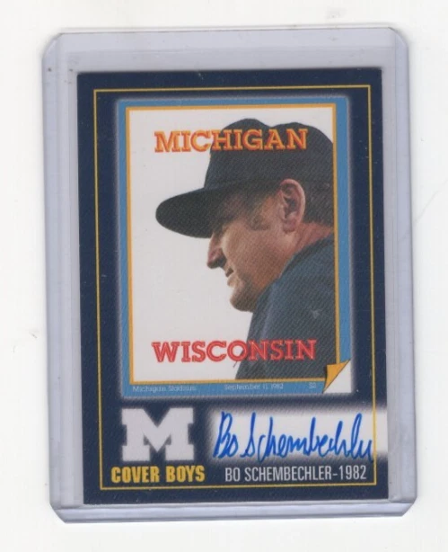 Bo Schembechler Michigan Wolverines TK Legacy Cover Boys Autograph MC3 - Image 1 of 1