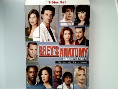 Grey's Anatomy Season 3 DVD 2006 Drama 7-Disc Set ABC Studios - Image 1 of 2