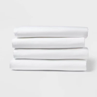 Queen 4pk Fitted Sheet White - Room Essentials