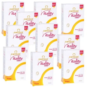 OMEGOR VITALITY 1000 Omega 3 in Forma Trigliceride Altamente Biodisponibile con - Foto 1 di 7