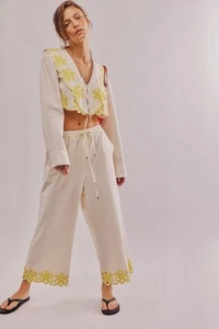 RARE Free People Amina Co-Ord Set XS Sold Out Floral Embroidered NWOT lot $228 - Picture 1 of 14