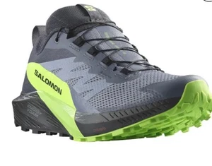 Salomon Sense Ride 5 GTX Uomo Taglia 8.5 Flint Stone Green Gecko • NUOVO CON SCATOLA•• - Foto 1 di 6
