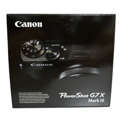 Canon PowerShot G7X Mark III schwarz / G7XM3 Digitalkamera / NEU & OVP ***** - Bild 1 von 3