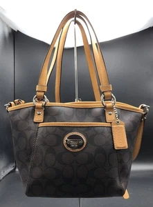 Bolso de hombro marca etc 100 MALM 23 Coach Signature 2 vías 31a - Imagen 1 de 10