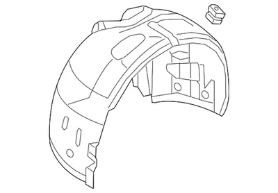 Genuine Audi Fender Liner 8W6-821-172-C - Image 1 of 2