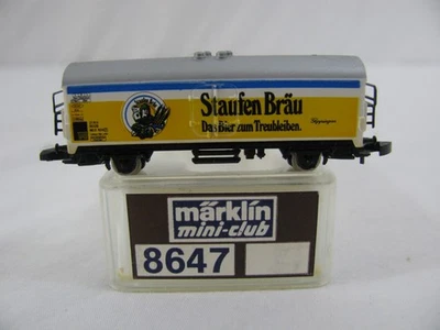 Marklin Mini-Club Z Scale Staufen Brau Beer Billboard Reefer Box Car #8647 VG - Image 1 of 4