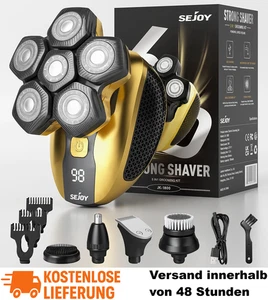 6D Strong Shaver SEJOY – Rasierer Herren Profi 5-in-1 Set Bart Haarschneider - Bild 1 von 9