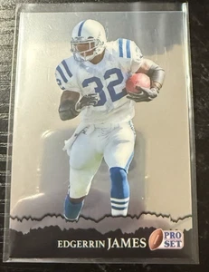 2025 Pro Set Metal Retro Base Brite Brite Silver 27/49 Edgerrin James #RB-35 - Picture 1 of 3