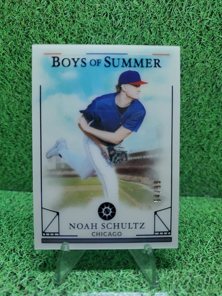 2024 Panini Boys of Summer Noah Schultz Blue Parallel 54/99 #47 White Sox - Image 1 of 2