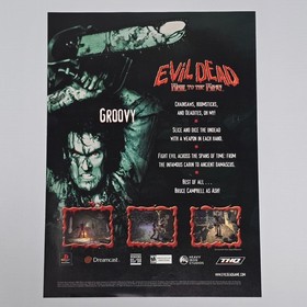 Evil Dead Hail To The King PlayStation PS1 Dreamcast Authentic Magazine Ad