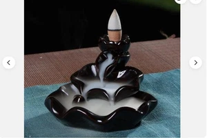 1pc China Porcelain Backflow Ceramic Cone Incense Burner Holder Low Price Sales - Picture 1 of 3