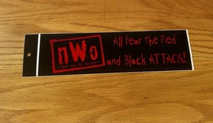 NWO "All Fear The Red And Black Attack" Autoaufkleber Vintage NOS - Bild 1 von 1