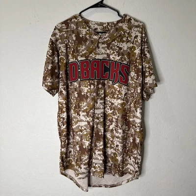 Arizona DBACKS Jersey SGA Camouflage Fry’s Food Size Medium EUC - Image 1 of 4