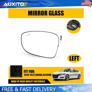 Left Side Heated Blind Spot Mirror Glass Replacement For Honda Accord 2018-2022 - Picture 1 of 13