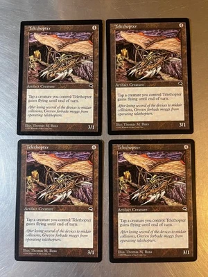 4x Telethopter Tempest Vintage Magic Cards Light Play - Image 1 of 2
