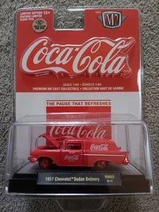 M2 Machines Coca-Cola 1957 Chevrolet Sedan Delivery RW02 18-11 Red CHASE - Picture 1 of 2