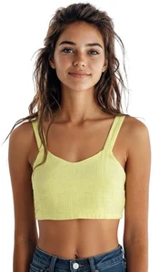 Camisa sin mangas Rip Curl Premium Surf para mujer sin mangas amarilla talla 2XS nueva - Imagen 1 de 14