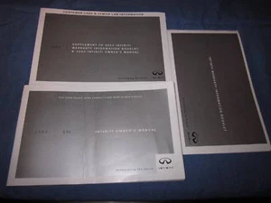 2003 INFINITI G35 SEDAN OWNERS MANUAL OWNER'S - Picture 1 of 1