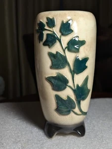 Vintage 1950 Royal Copley 8.25” Ivy Vase Cream Green Ivy Planter AS IS - Picture 1 of 15