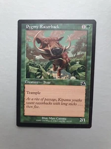 Pygmy Razorback , MTG Prophecy (2000). Common Green Creature NM - Picture 1 of 2