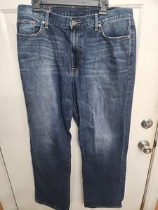 Lucky Brand Jeans Mens 38x33 Blue Classic Long Inseam 🔥 Awesome Item - Picture 1 of 14