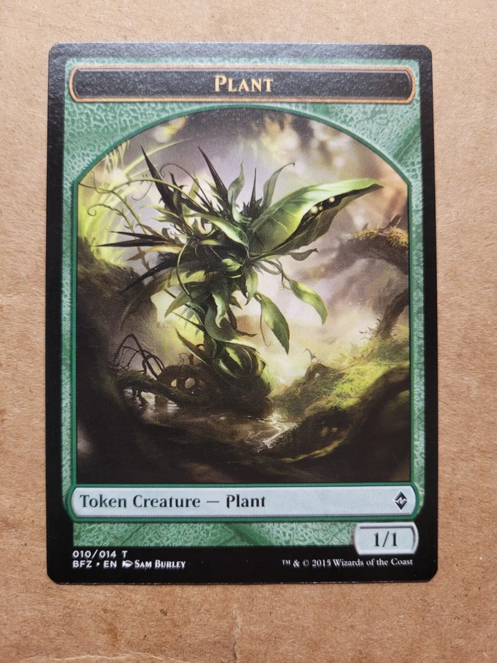 Plant Token Battle for Zendikar Magic MTG BFZ (10/14) Burley HUGE BULK DISCOUNT! - Image 1 of 1