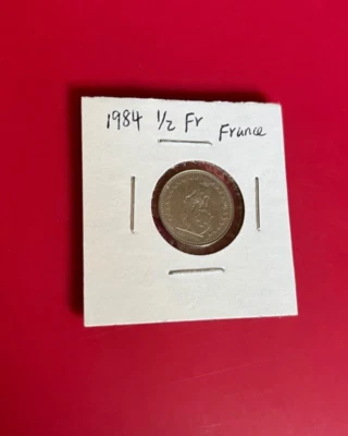 1984 1/2 FR FRANCE COIN - NICE WORLD COIN !!! - Image 1 of 2