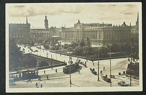 SUECIA 27-ESTOCOLMO - Norrbroch Riksdagshuset (foto real (RPPC) - Imagen 1 de 2