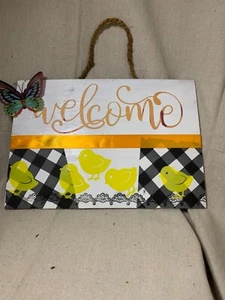 Wood  welcome sign home decor - Picture 1 of 3