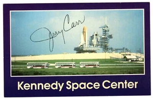 Gerald Jerry Carr NASA Astronaut Skylab 4 Signed Kennedy Space Station Postcard - Picture 1 of 1