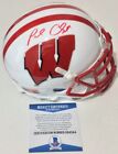 Paul Chryst Signed Autographed Wisconsin Badgers Mini Helmet Beckett Bas