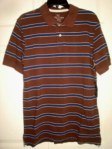 Camisa polo para hombre talla mediana marrón algodón nueva con etiquetas - Imagen 1 de 3