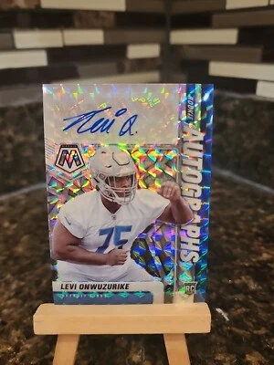 2021 Mosaic Rookie Autograph Levi Onwuzurike RC Auto WHC282 - Image 1 of 2