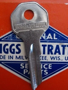BRIGGS & STRATTON *Octagon* OEM Key Blank fit HARLEY DAVIDSON & INDIAN thru 1969 - Picture 1 of 2