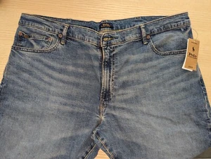 NUEVO Polo Ralph Lauren SULLIVAN SLIM Jeans Elásticos Bajos Cuerda Teñida Azul, 42 x 32 - Imagen 1 de 7