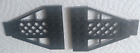 G Lego Lot 2 Black Wedge Plate 8 x 6 x 2/3 w/ Grille 30036 2161 6979 6280 6291