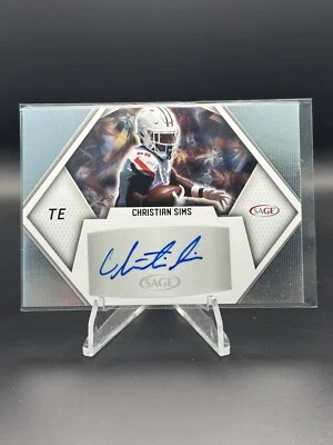 2023 SAGE High Series - Autographs #A-CS3 Christian Sims (AU, RC) - Image 1 of 2