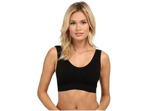 Coobie Comfort Women's Wireless Lounge Bra Large Black Padded - Picture 1 of 2
