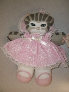 Muñeca Dolly Cat de 13" de Applause con etiqueta - Imagen 1 de 1
