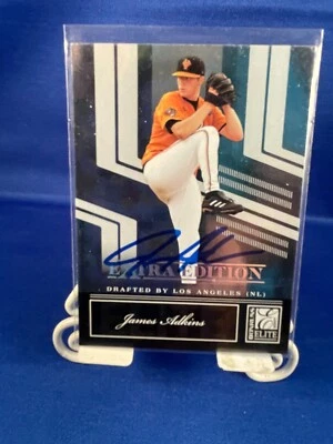 James Adkins Signed 2007 Donruss Elite Extra Edition #44 Card Dodgers Auto - Image 1 of 2