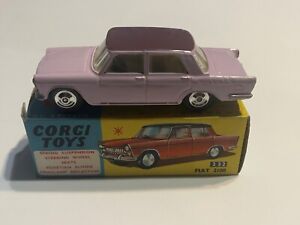 Original Vintage Corgi Toys #232 Fiat 2100 with original box - NM
