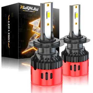 2X H7 LED Headlight Conversion Kit Bulbs 6000K For Kawasaki Ninja 250R 2008-2012 - Bild 1 von 13