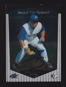 1997 UD Top Prospect  Larry Barnes  CALIFORNIA ANGELS  SIGNED AUTOGRAPH AUTO COA