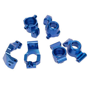 ALUMINUM FRONT C-HUBS, FRONT+REAR KNUCKLE ARMS FOR TRAXXAS 1/10 MAXX Blue