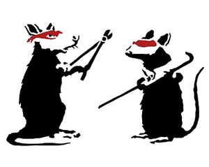 A3 Art Poster - Rat Burglars - Banksy Print - Picture 1 of 1