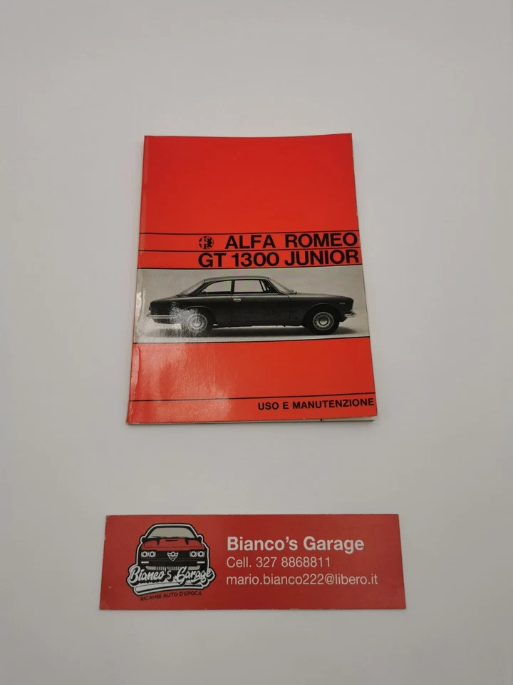 Libretto Uso E Manutenzione Alfa Romeo GT 1300 Junior - Immagine 1 di 4