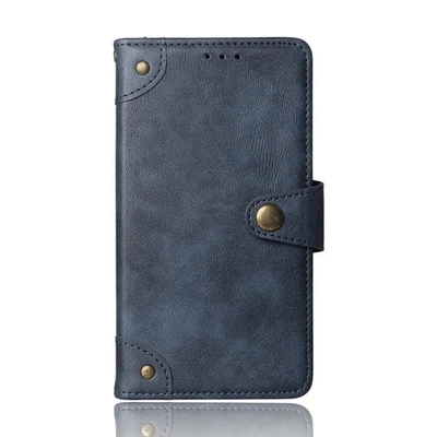 FUNDA DE CUERO RETRO ABATIBLE CARTERA SOPORTE LIBRO FUNDA DE TELÉFONO PARA SMARTPHONE Foto 1 de 4