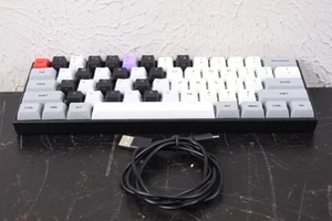 Anne Pro Gaming Keyboard 01 Qwerty Black White Purple Red Gray Caps W/ Cable - Picture 1 of 3